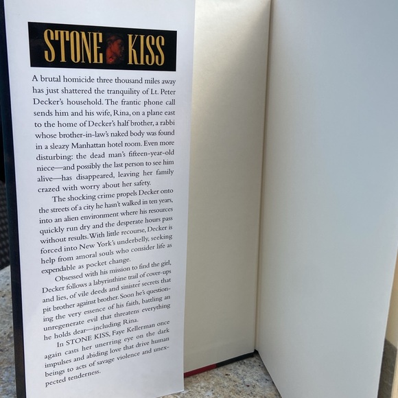 Faye Kellerman Stone Kiss A Peter Decker/Rina Lazarus Novel Hardcover - Picture 3 of 13